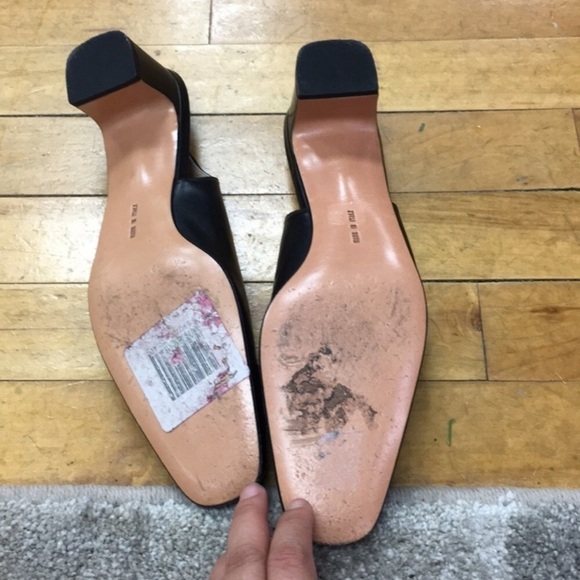 EUC 9Aaa Ferragamo SlingBack kitten heel pumps - Picture 6 of 8